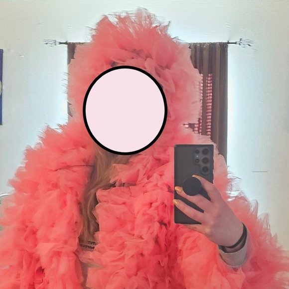 Oyemwen Custom Tulle Hooded Jacket - Picture 2 of 12